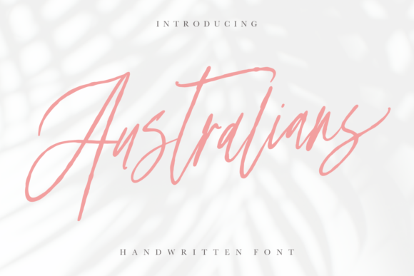 Australians: A Relaxed Handwritten Typeface for Modern Brands
