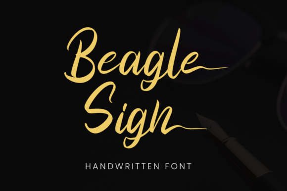 Beagle Sign: A Signature Font for Modern Branding