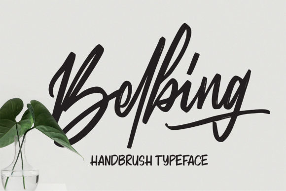 Belbing: A Modern Script Handwritten Font for Editors