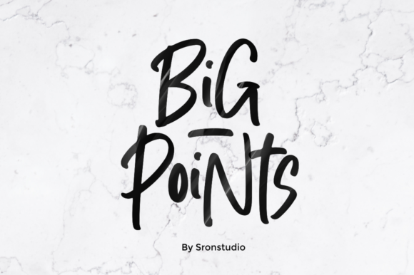 Big Points Font Review for Handmade Sellers