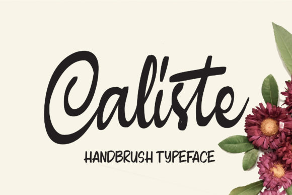 Caliste: A Sweet Handwritten Font for Crafters