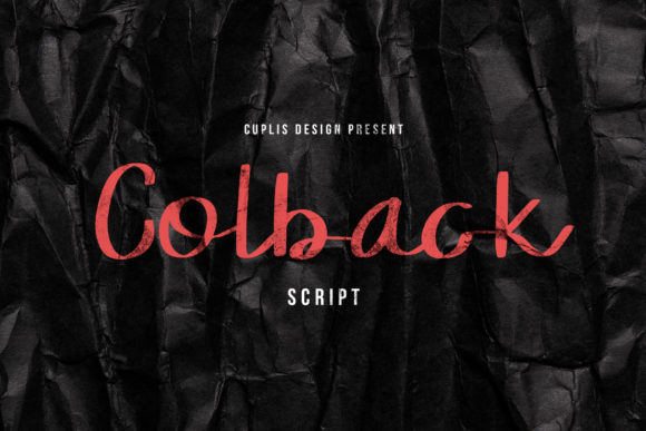 Colback: The Balanced Handwritten Font for Crafters