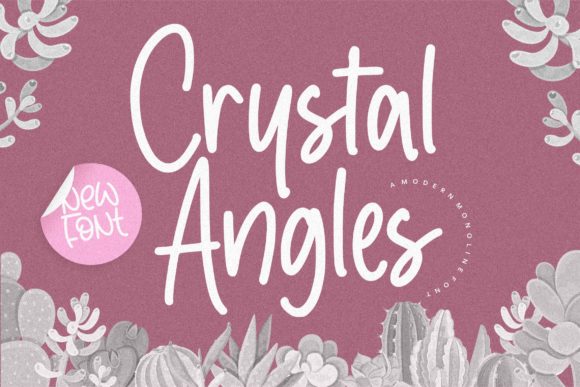 Crystal Angles: The Sweet Script Font for Designers
