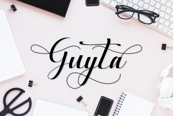 Designing With Guyta: An Elegant Script Handwritten Font