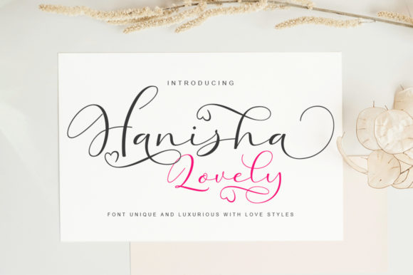 Hanisha Lovely: A Romantic Script Font for Branding