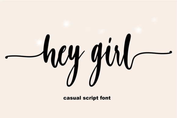 Hey Girl Font for Handmade Branding