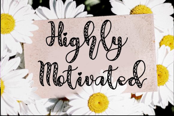Highly Motivated Font for Clear Campaign Design