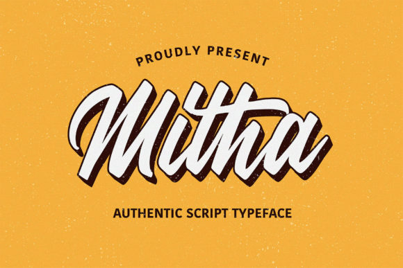 Mitha: A Vintage Script Font for Branding