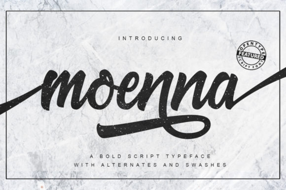 Moenna: A Handwritten Font for Elegant Branding