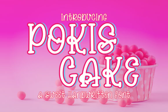 Pokis Cake Font for Editorial Design