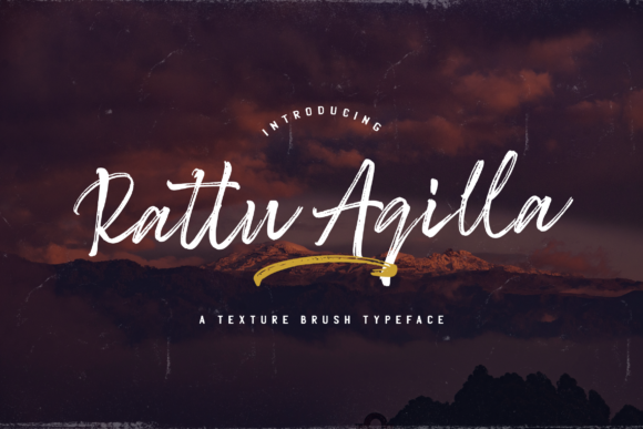 Rattu Aqilla: The Textured Brush Font for Modern Branding