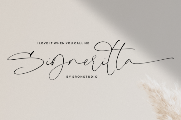Signeritta: A Modern Script Font for Digital Design