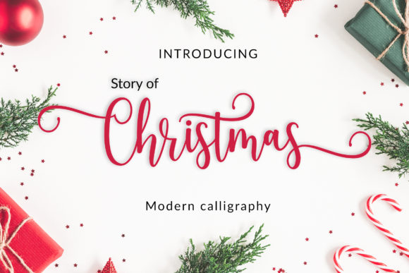 Story of Christmas Font for Editorial Design