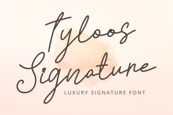 Tyloos Signature Font for Handmade Creators